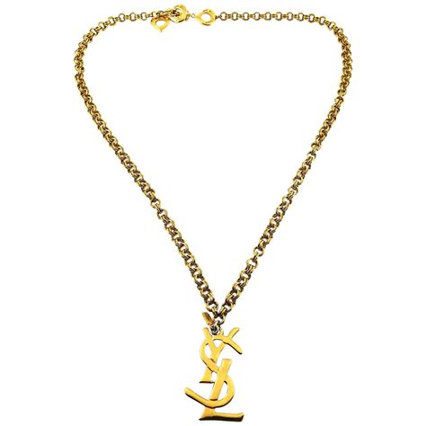 yves saint laurent pendant necklace|yves saint laurent bracelets.